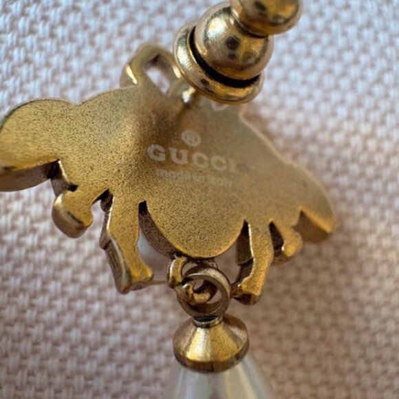 Gucci Iconic Pearl Earrings with Box & Dust Bag - Picture 5 of 5